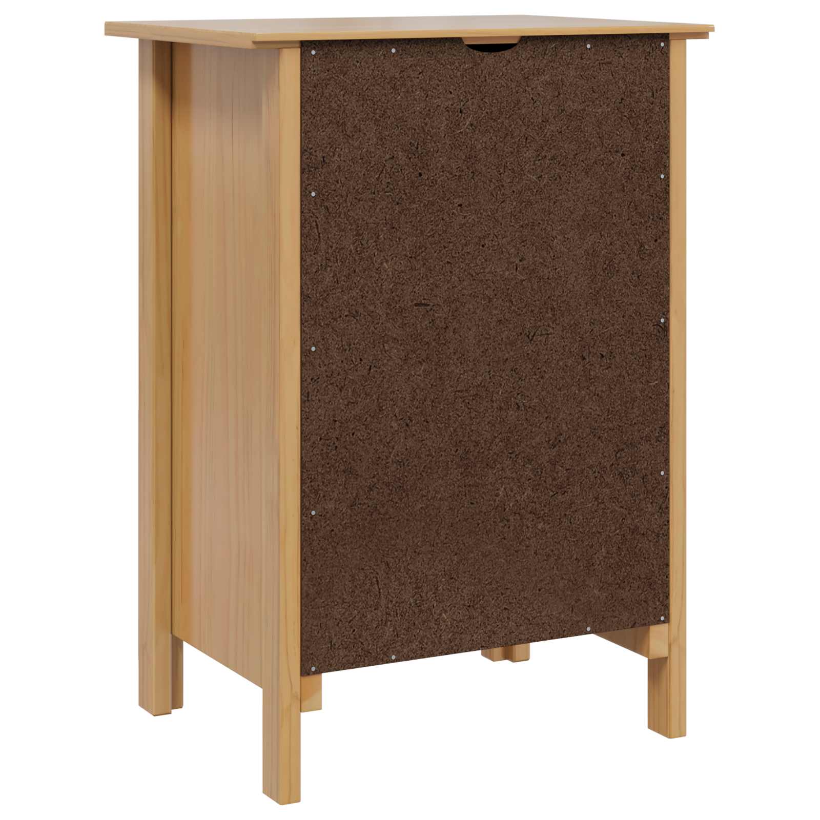 Nattbordskap Med Skuff Honning Brun 46 X 35 X 65 Cm Massiv Furu