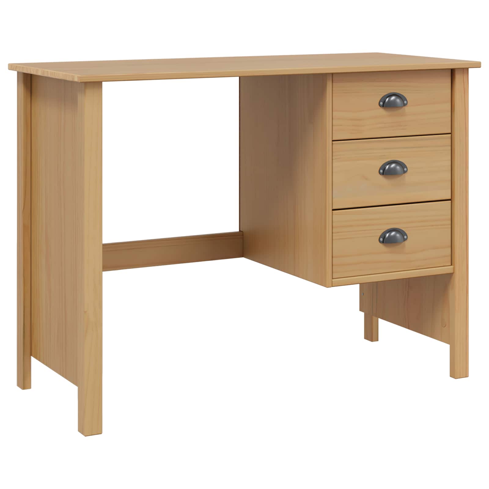 Bord Med Skuffer Honning Brun 100 X 45 X 74 Cm Massiv Furu
