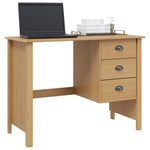 Bord Med Skuffer Honning Brun 100 X 45 X 74 Cm Massiv Furu