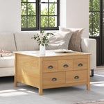 Kaffebord Honning Brun 79.5 X 79.5 X 49 Cm Massiv Furu