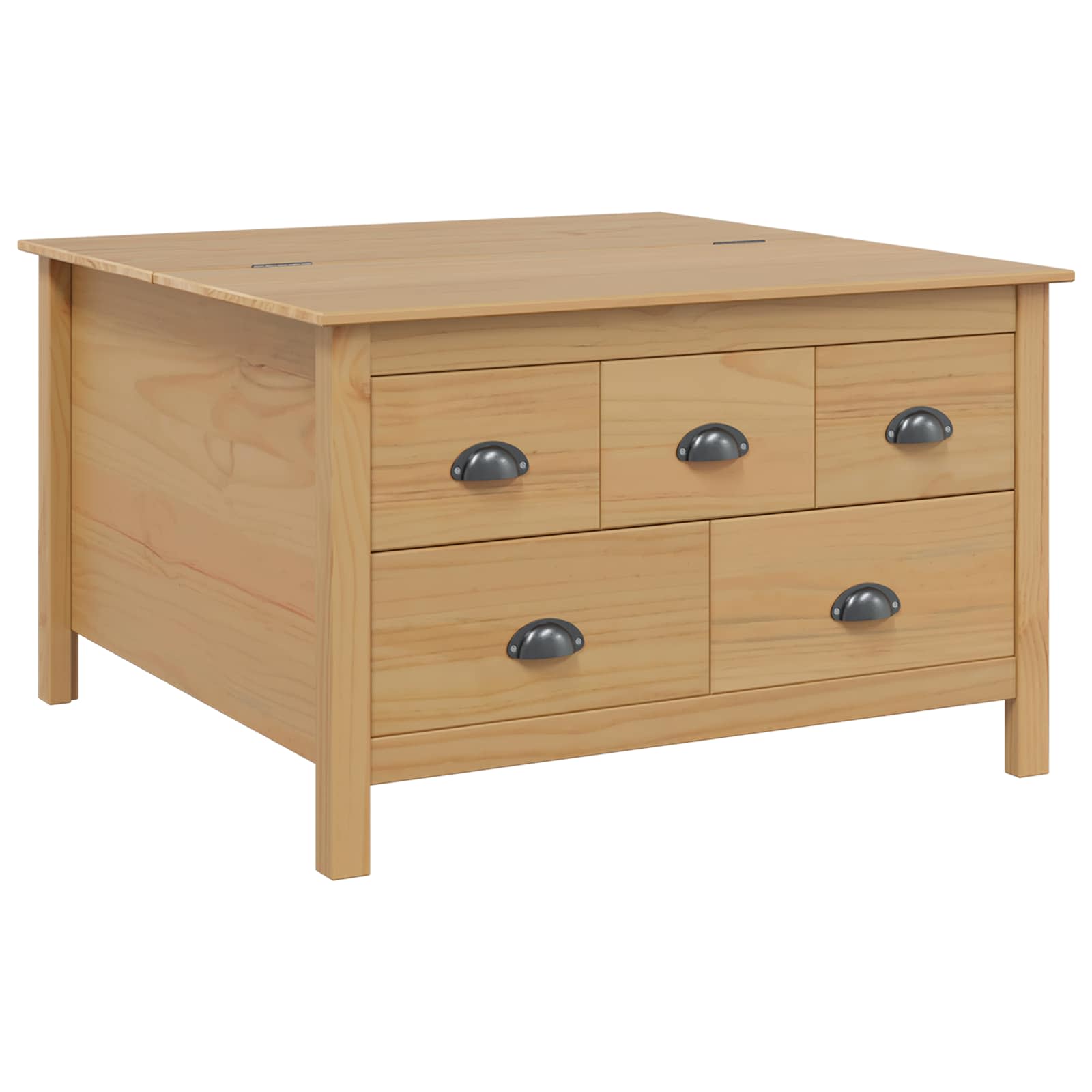 Kaffebord Honning Brun 79.5 X 79.5 X 49 Cm Massiv Furu