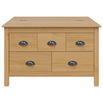 Kaffebord Honning Brun 79.5 X 79.5 X 49 Cm Massiv Furu
