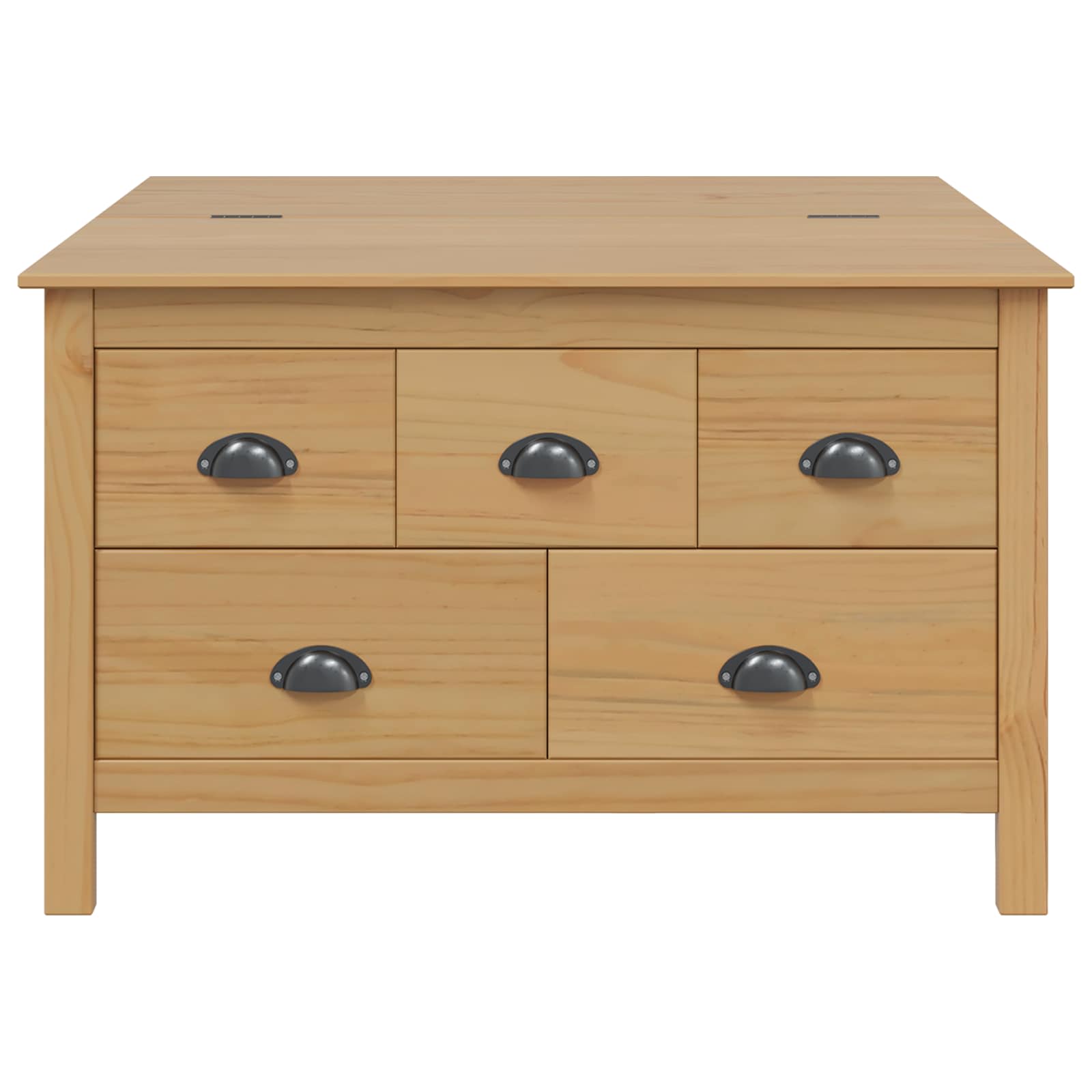 Kaffebord Honning Brun 79.5 X 79.5 X 49 Cm Massiv Furu