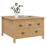 Kaffebord Honning Brun 79.5 X 79.5 X 49 Cm Massiv Furu