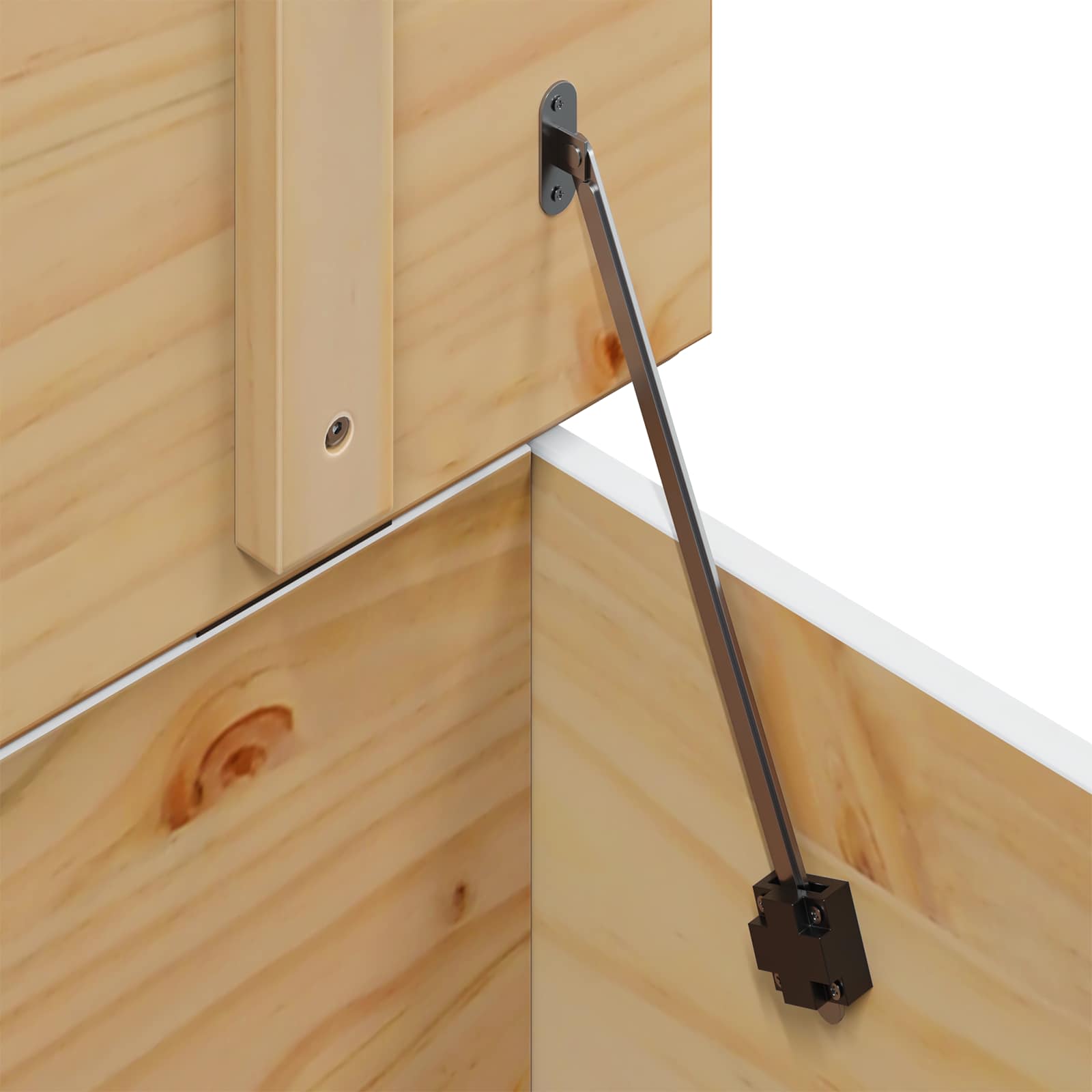 Kaffebord Hvit Og Honningbrun 79.5 X 79.5 X 49 Cm Massiv Furu