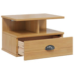 Nattbordskap Med Skuff Honning Brun 40 X 31 X 27 Cm Massiv Furu