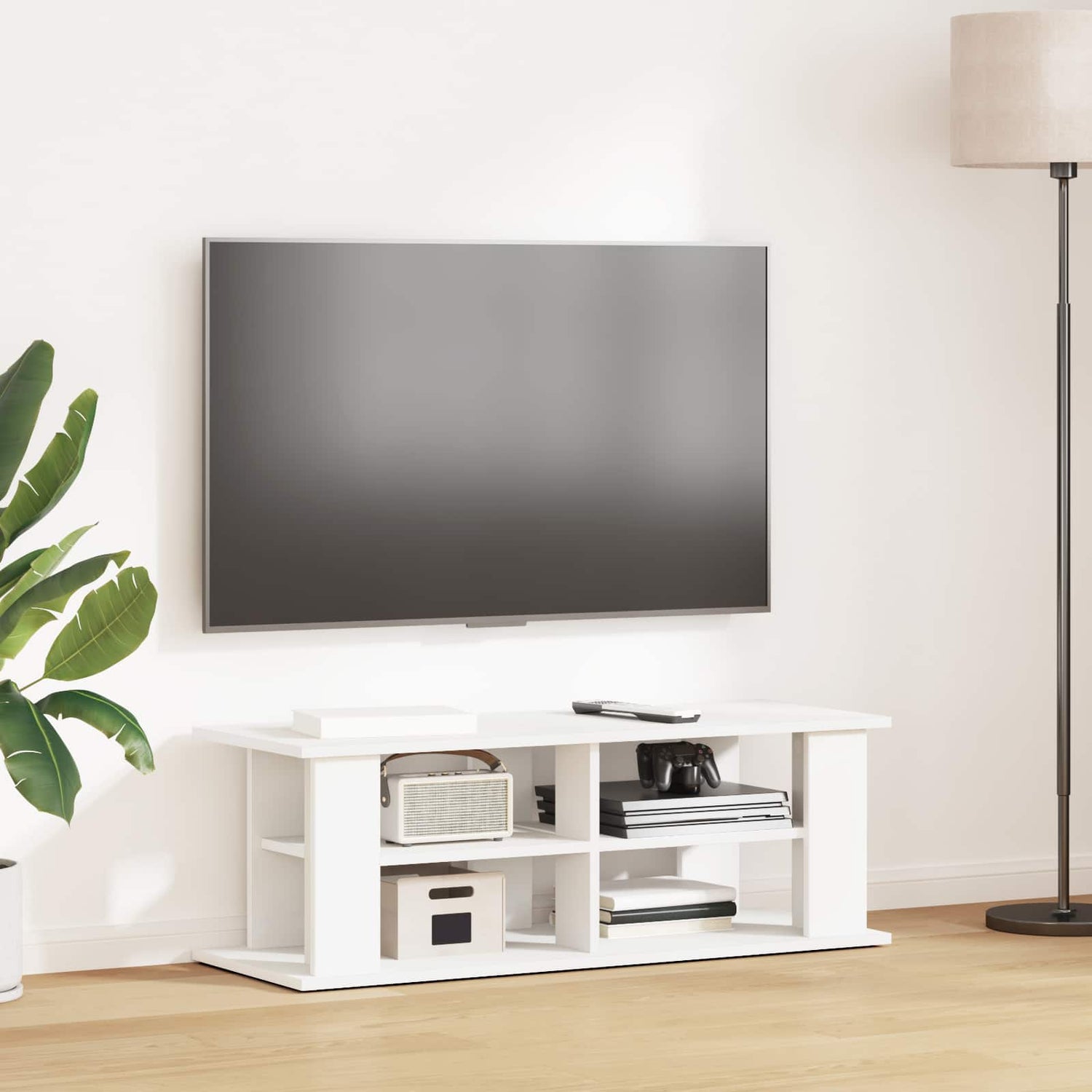 Tv-Stativ Hvit 96 X 35 X 33,5 Cm