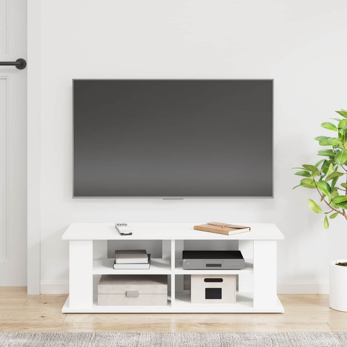 Tv-Stativ Hvit 96 X 35 X 33,5 Cm