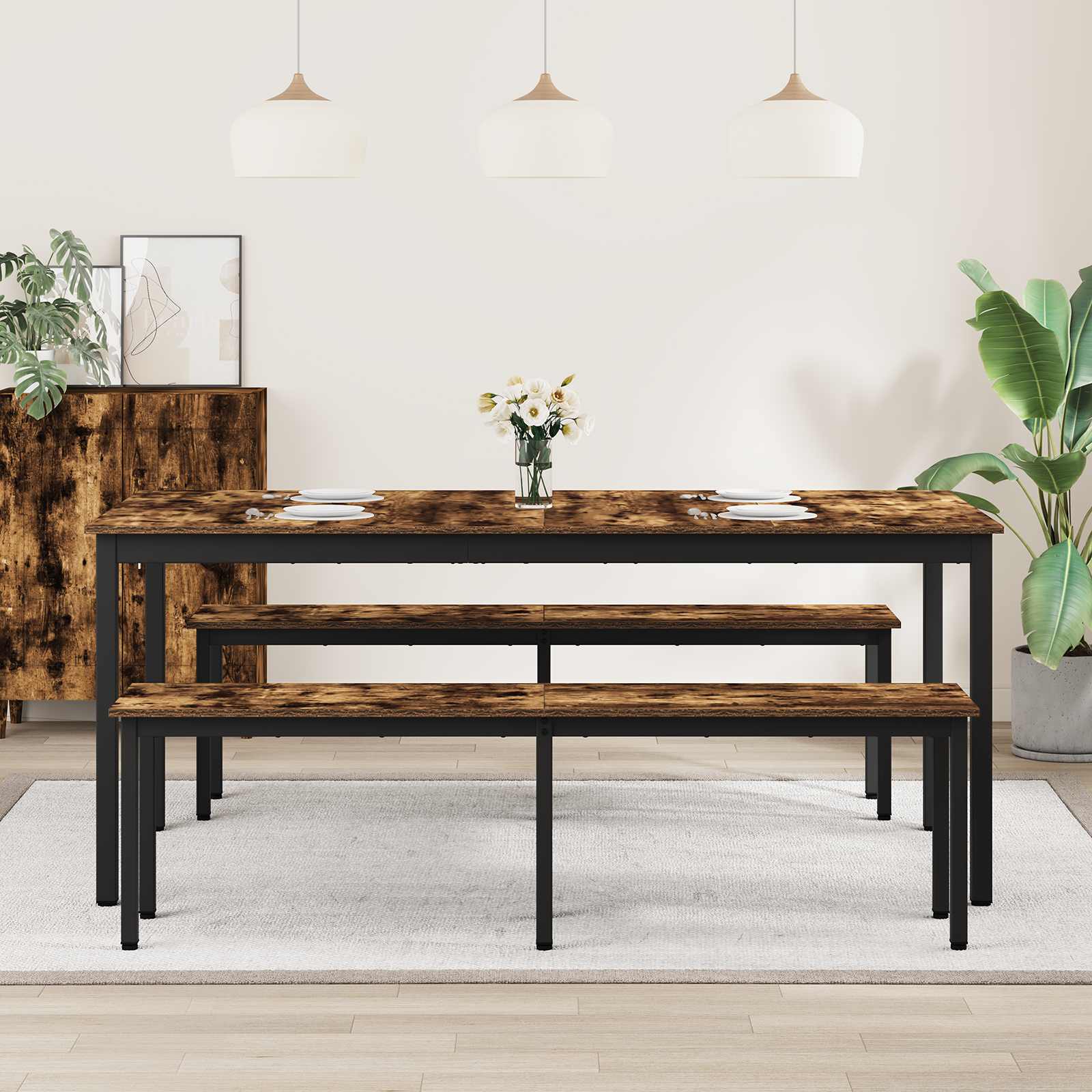 Spisebord 2 Pcs 180 X 90 X 75 Cm Konstruert Tre