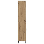 Høyskap Med Skuff Artisan Eik 69,5 X 34 X 180 Cm Konstruert Tre