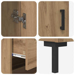 Høyskap 2 Pcs Artisan Eik 69,5 X 34 X 180 Cm Konstruert Tre