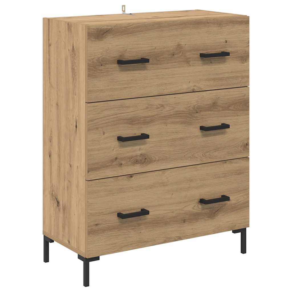 Høyskap 2 Pcs Artisan Eik 69,5 X 34 X 180 Cm Konstruert Tre