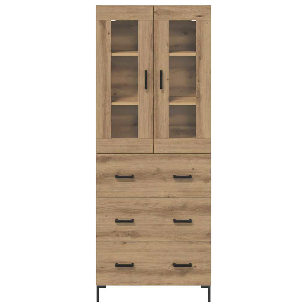 Høyskap 2 Pcs Artisan Eik 69,5 X 34 X 180 Cm Konstruert Tre