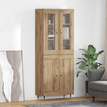 Høyskap 2 Pcs Artisan Eik 69,5 X 34 X 180 Cm Konstruert Tre
