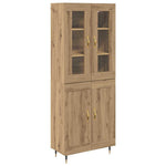 Høyskap 2 Pcs Artisan Eik 69,5 X 34 X 180 Cm Konstruert Tre