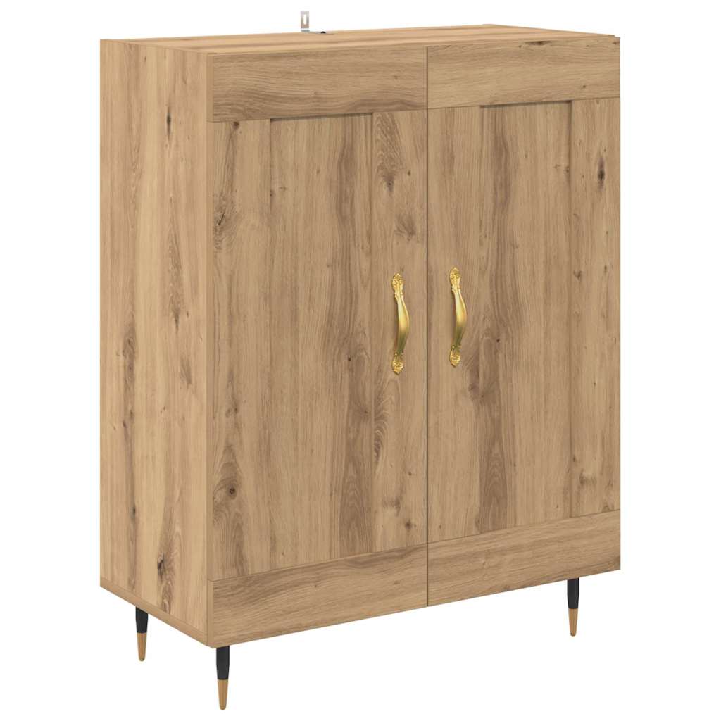 Høyskap 2 Pcs Artisan Eik 69,5 X 34 X 180 Cm Konstruert Tre