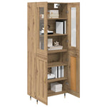 Høyskap 2 Pcs Artisan Eik 69,5 X 34 X 180 Cm Konstruert Tre