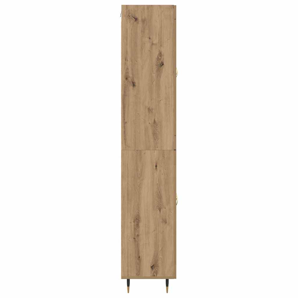 Høyskap 2 Pcs Artisan Eik 69,5 X 34 X 180 Cm Konstruert Tre