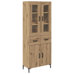 Høyskap 2 Pcs Artisan Eik 69,5 X 34 X 180 Cm Konstruert Tre