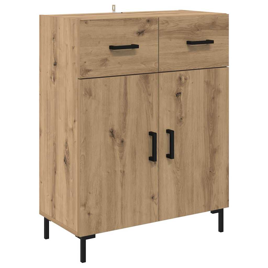 Høyskap 2 Pcs Artisan Eik 69,5 X 34 X 180 Cm Konstruert Tre