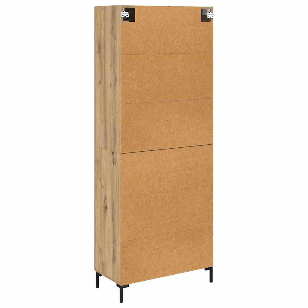 Høyskap 2 Pcs Artisan Eik 69,5 X 34 X 180 Cm Konstruert Tre