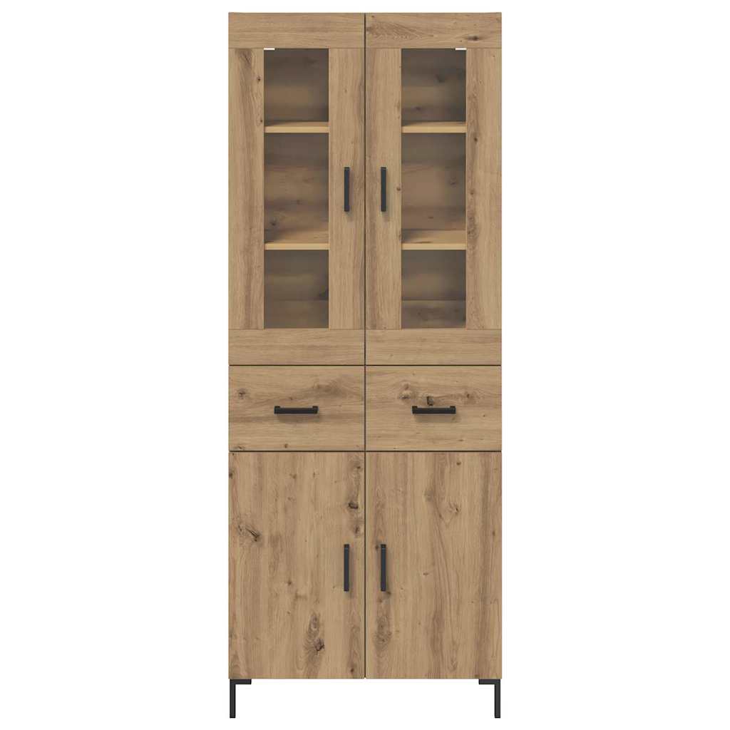 Høyskap 2 Pcs Artisan Eik 69,5 X 34 X 180 Cm Konstruert Tre