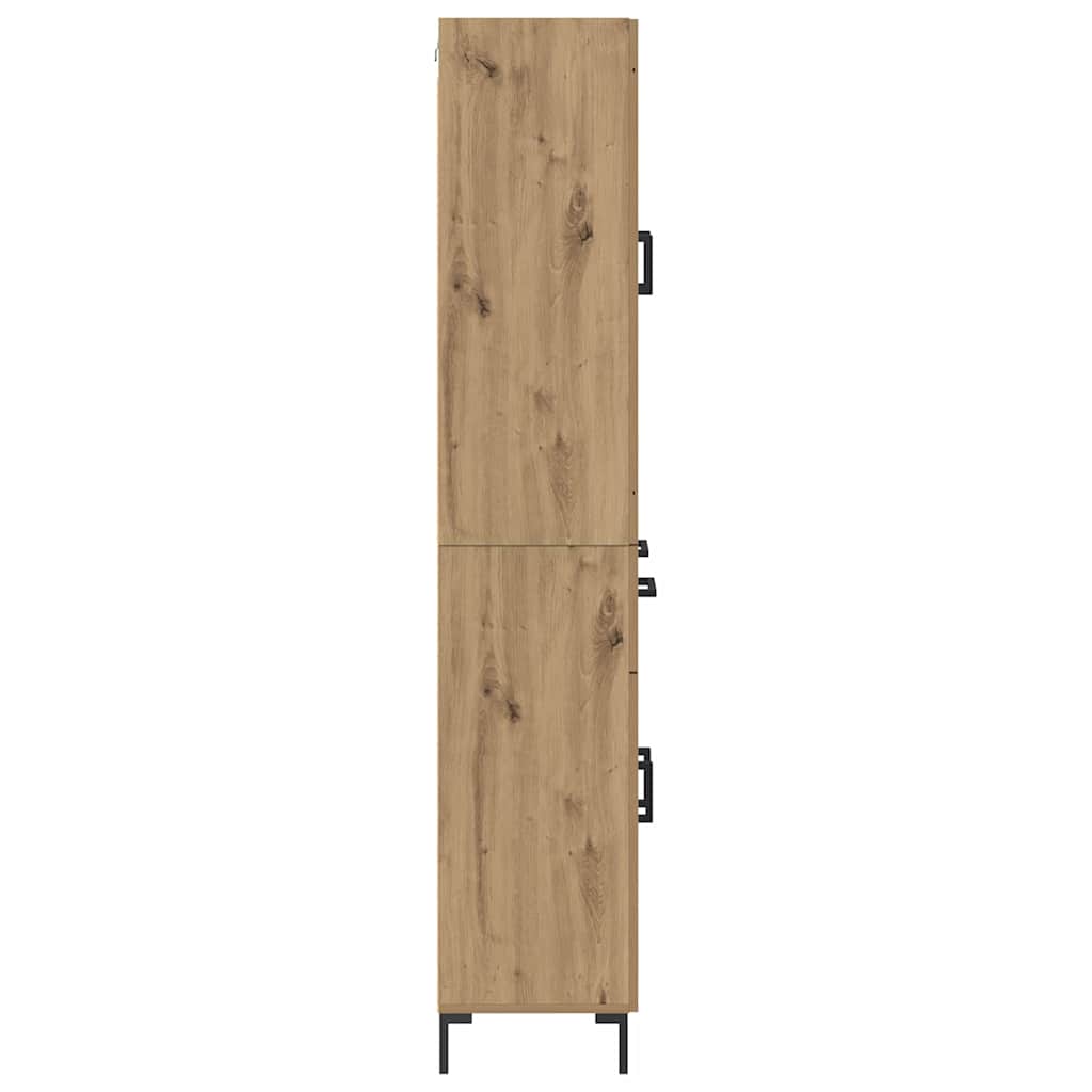 Høyskap 2 Pcs Artisan Eik 69,5 X 34 X 180 Cm Konstruert Tre
