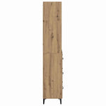 Høyskap Med Skuff Artisan Eik 69,5 X 34 X 180 Cm Konstruert Tre