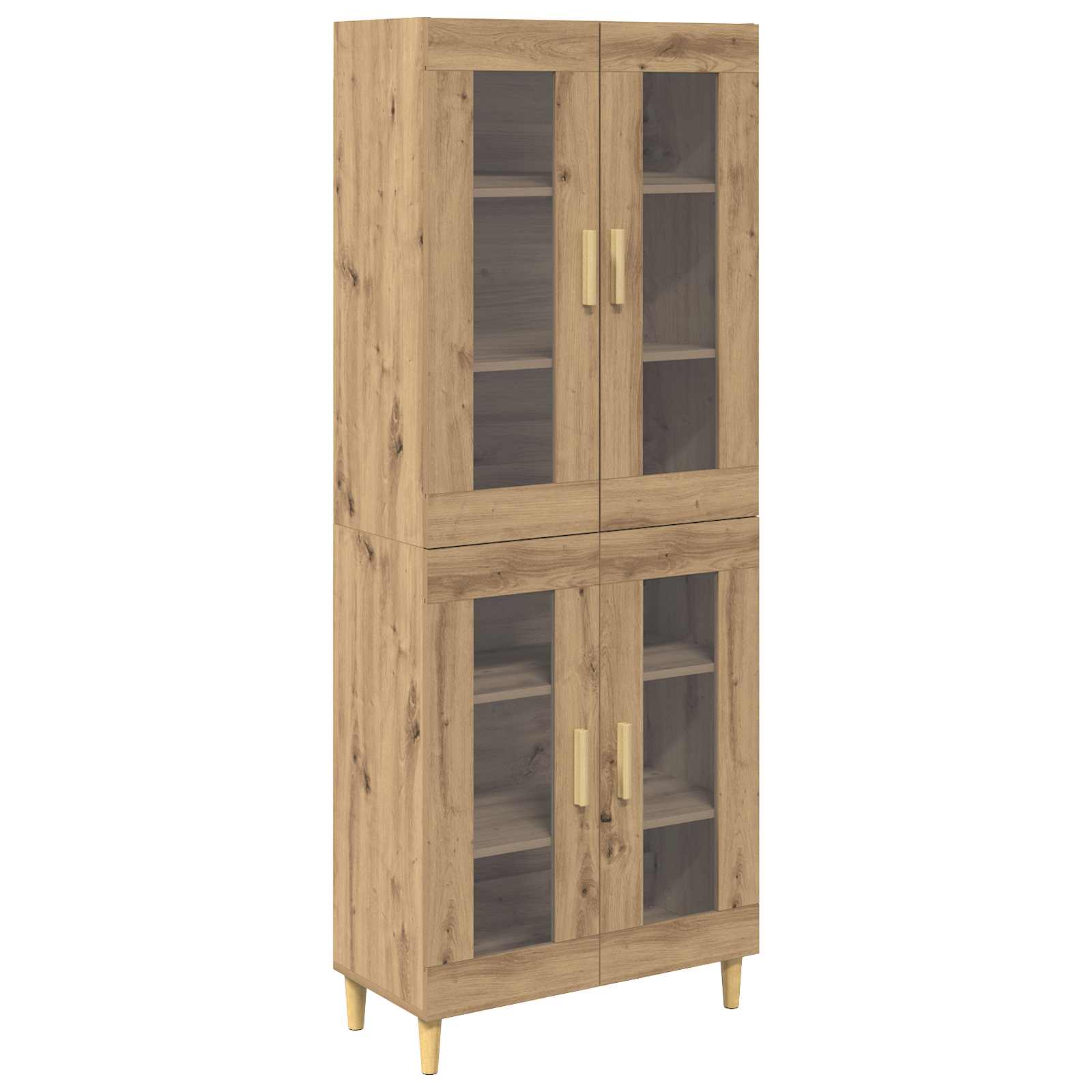 Høyskap Artisan Eik 69,5 X 34 X 180 Cm Konstruert Tre