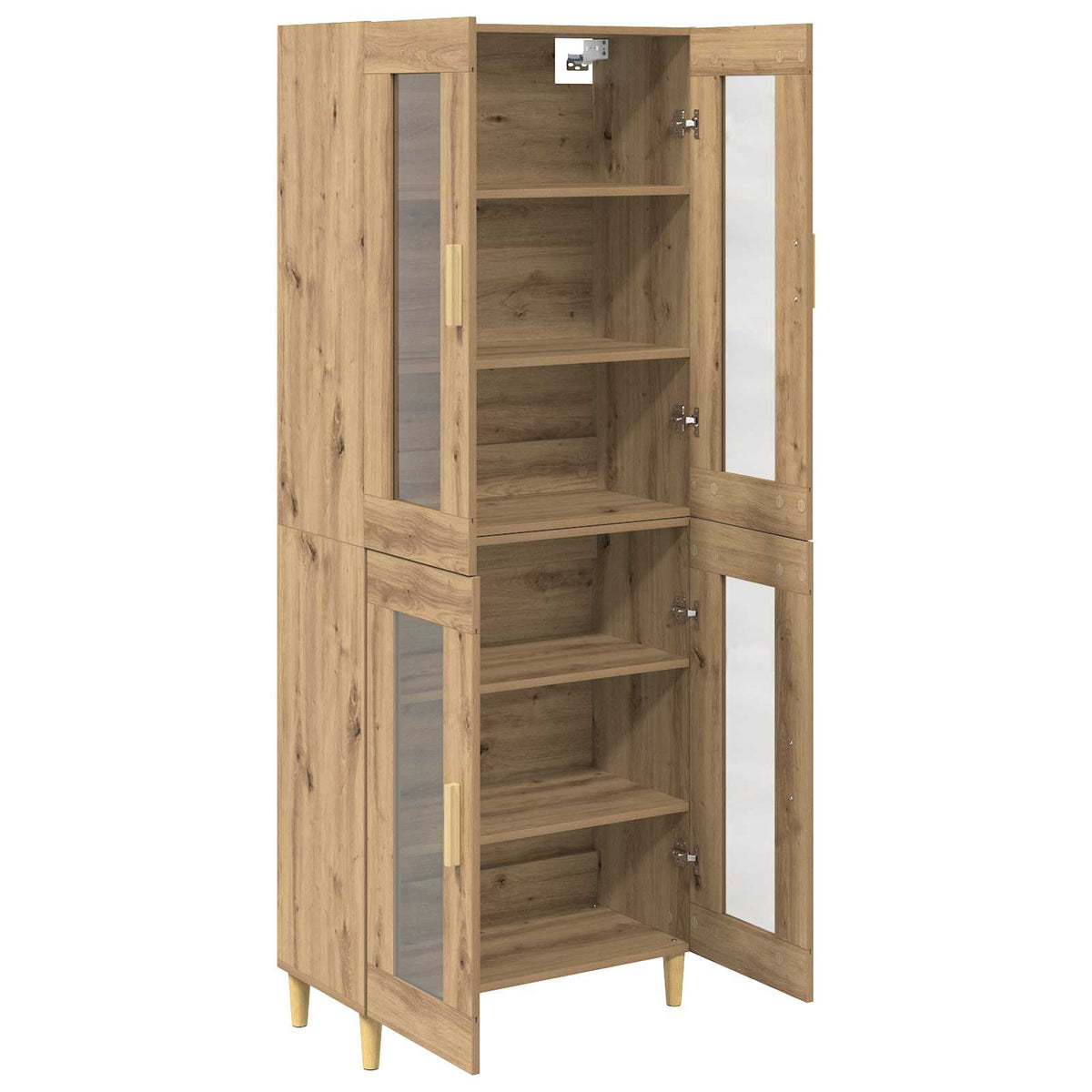 Høyskap Artisan Eik 69,5 X 34 X 180 Cm Konstruert Tre