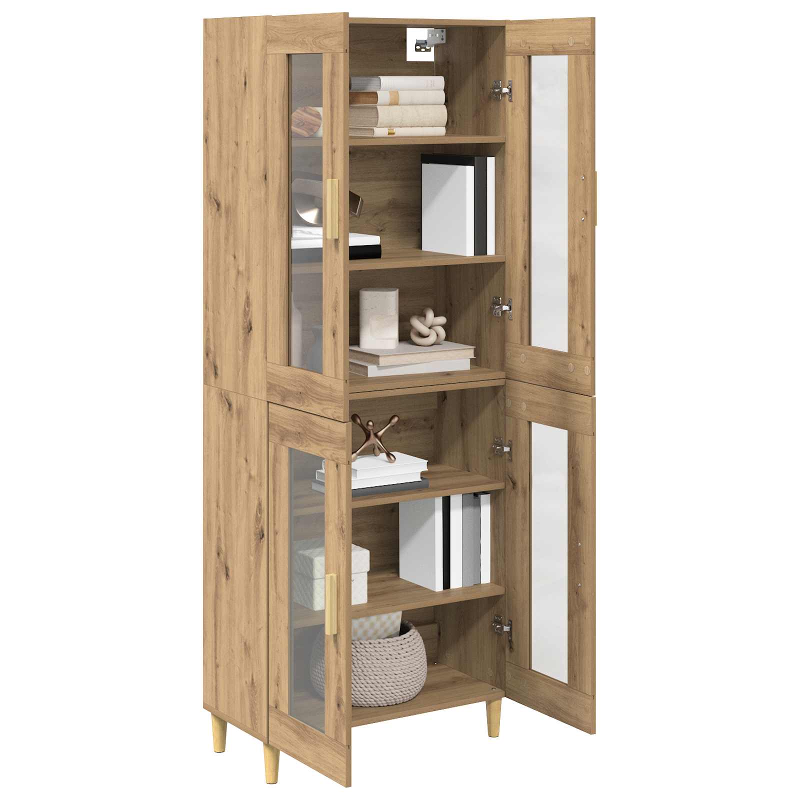 Høyskap Artisan Eik 69,5 X 34 X 180 Cm Konstruert Tre