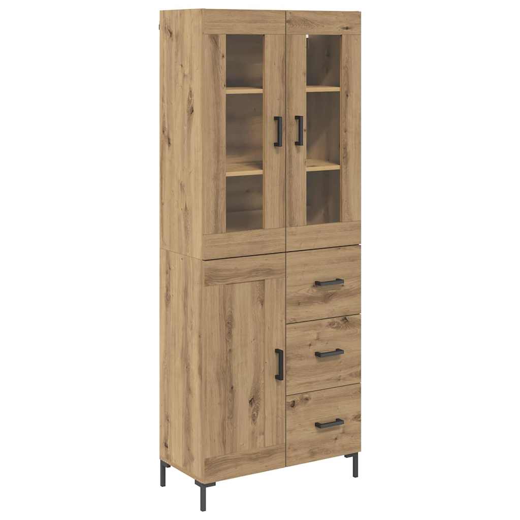 Høyskap 2 Pcs Artisan Eik 69,5 X 34 X 180 Cm Konstruert Tre