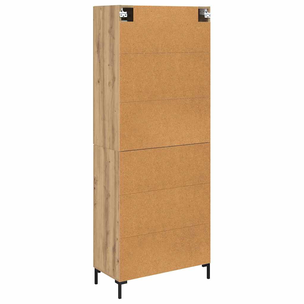 Høyskap 2 Pcs Artisan Eik 69,5 X 34 X 180 Cm Konstruert Tre