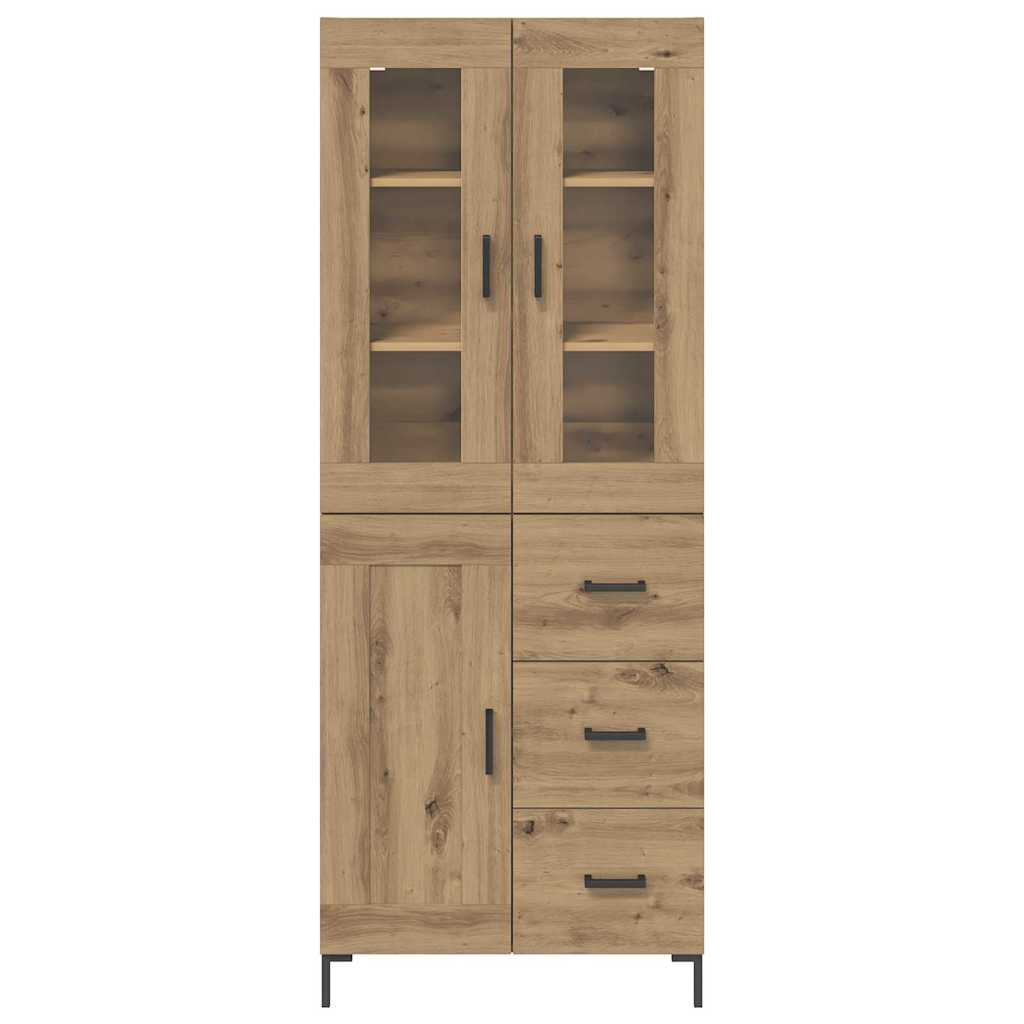 Høyskap 2 Pcs Artisan Eik 69,5 X 34 X 180 Cm Konstruert Tre