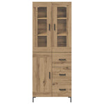 Høyskap 2 Pcs Artisan Eik 69,5 X 34 X 180 Cm Konstruert Tre