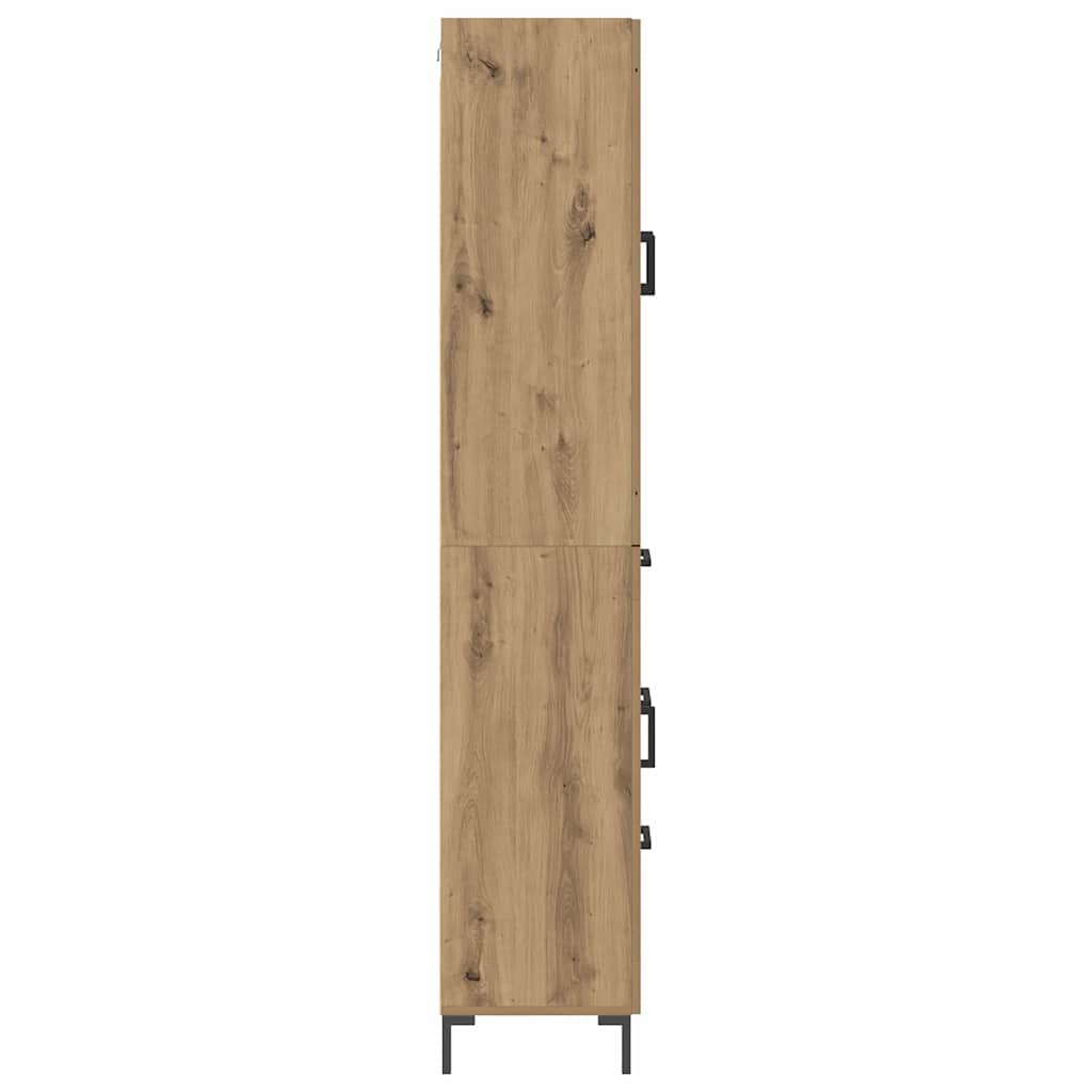 Høyskap 2 Pcs Artisan Eik 69,5 X 34 X 180 Cm Konstruert Tre