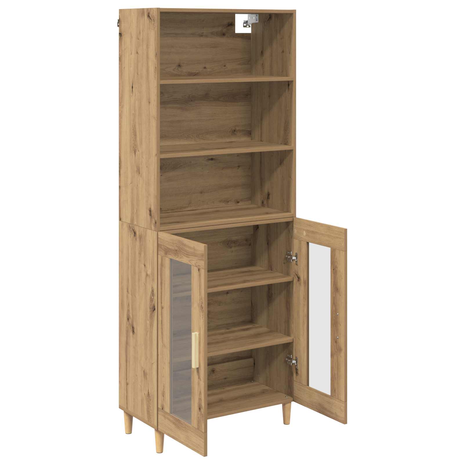 Høyskap Artisan Eik 69,5 X 32,5 X 180 Cm Konstruert Tre