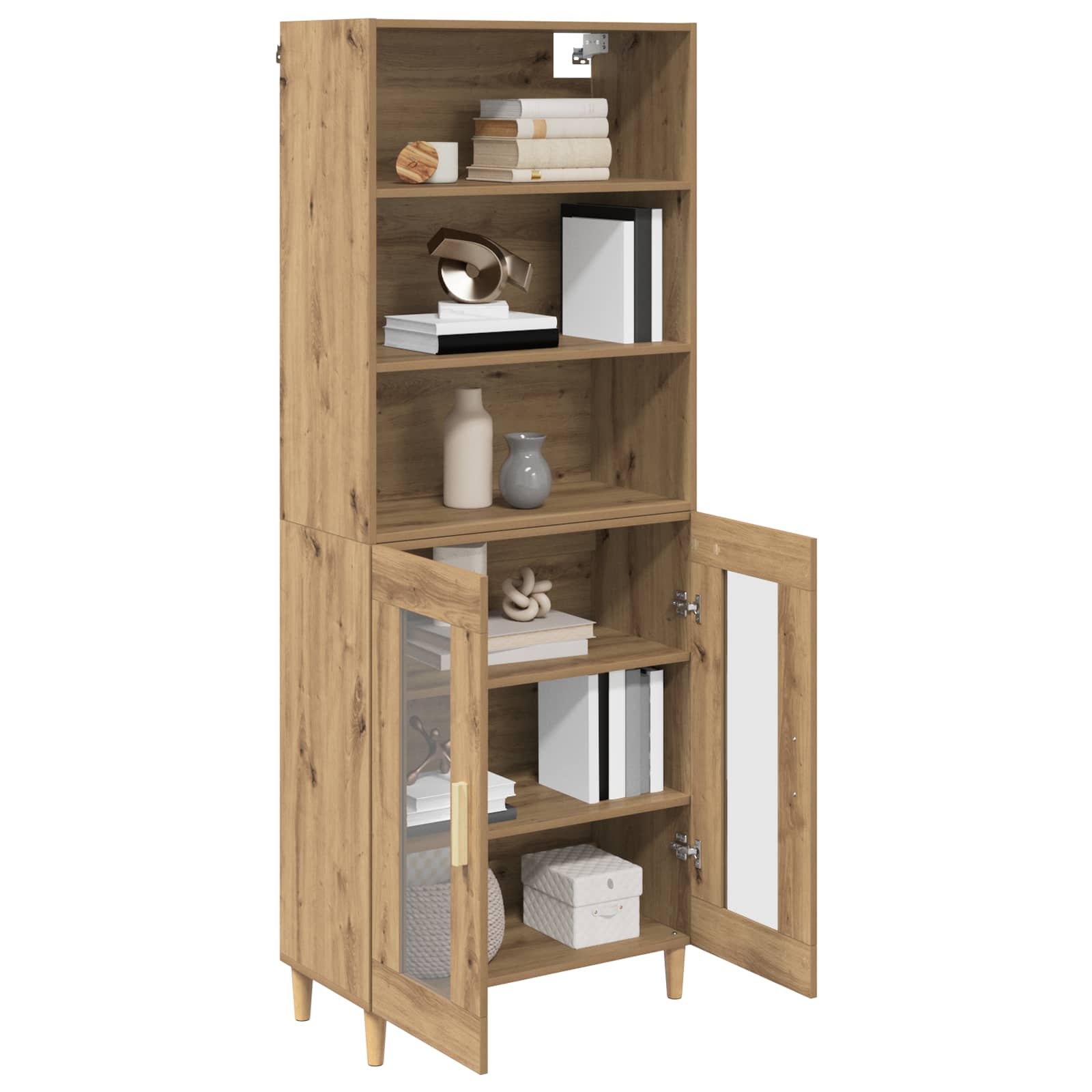 Høyskap Artisan Eik 69,5 X 32,5 X 180 Cm Konstruert Tre