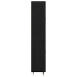 Høyskap 2 Pcs Svart Eik 69,5 X 34 X 180 Cm Konstruert Tre