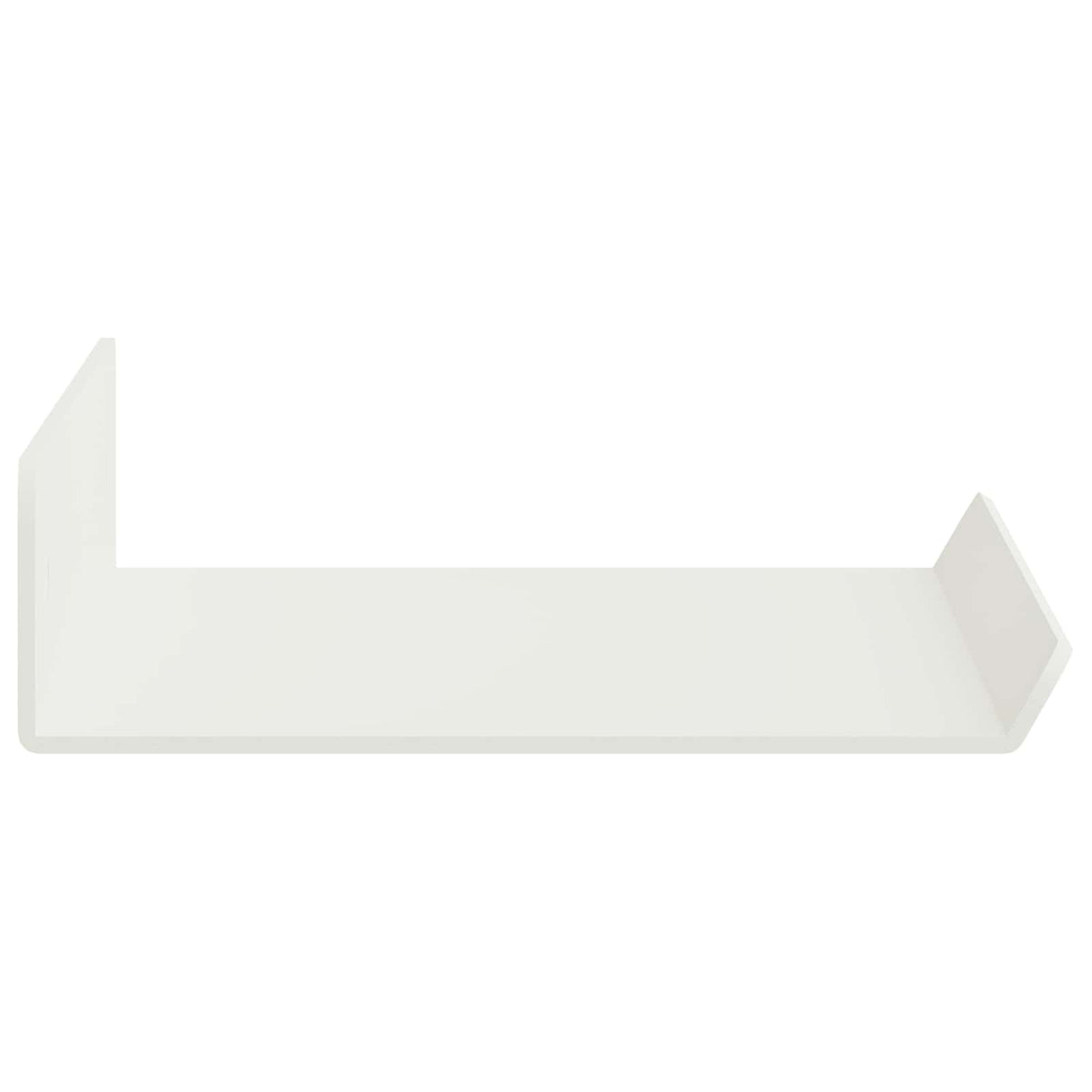 Vegghylle Med Hylle Veggmontert 3 Pcs Hvit 40 X 9 X 2,5 Cm