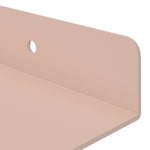 Vegghylle Med Hylle Veggmontert 4 Pcs Rosa 80 X 9 X 2,5 Cm