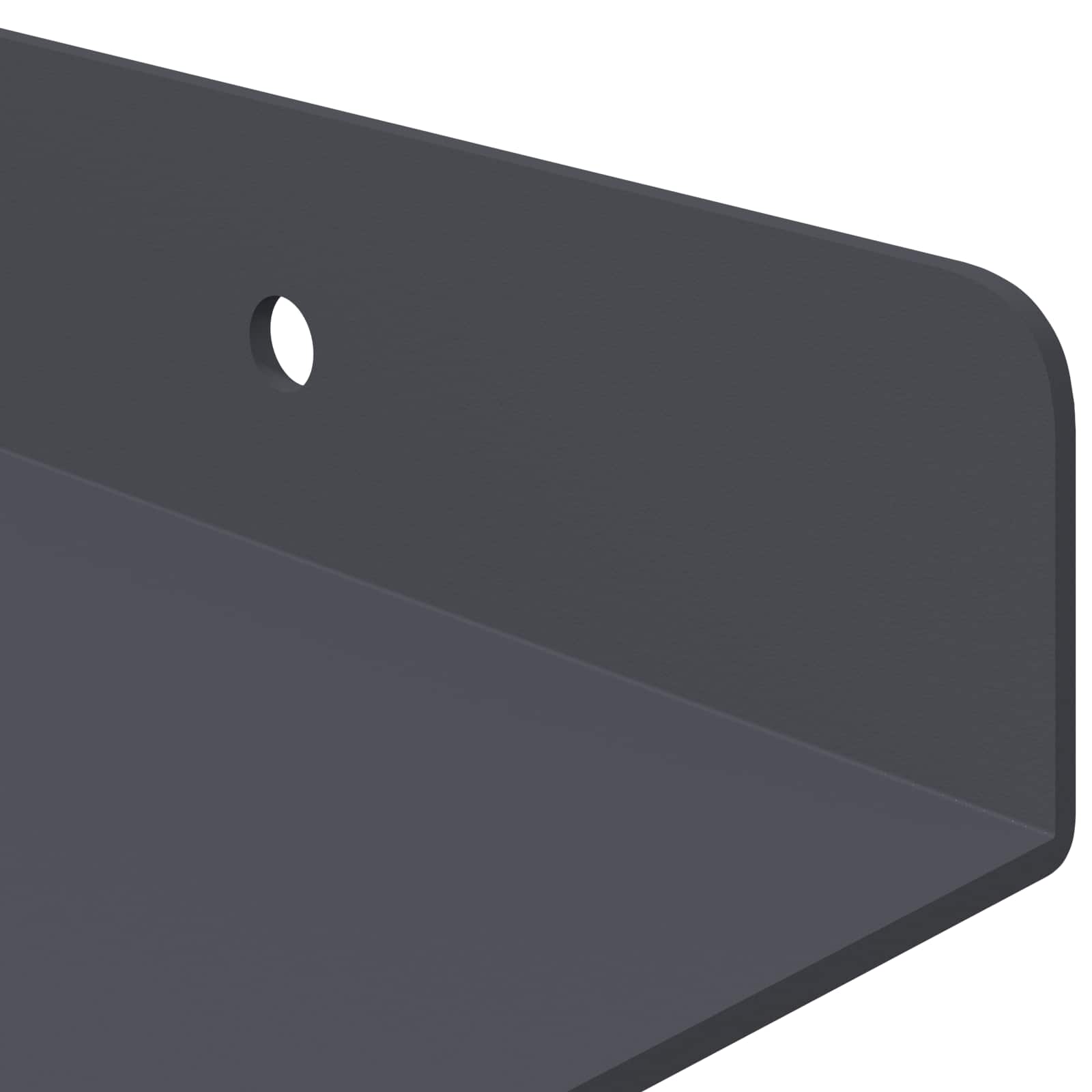 Vegghylle Med Hylle Veggmontert 4 Pcs Antrasitt 80 X 9 X 2,5 Cm