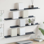 Vegghylle Med Hylle Veggmontert 4 Pcs Antrasitt 80 X 9 X 2,5 Cm
