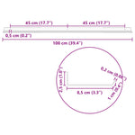 Vegghylle Med Hylle Veggmontert 2 Pcs Svart 100 X 9 X 2,5 Cm