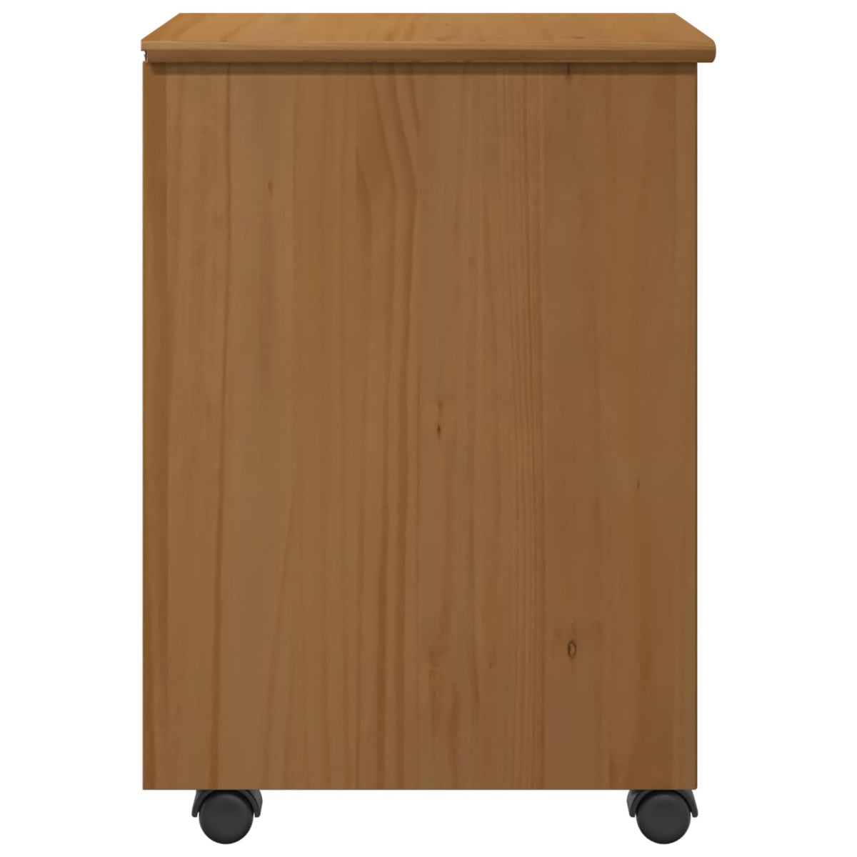 Rullende Skap Moss Honningbrun 34 X 39 X 56 Cm Massiv Furu