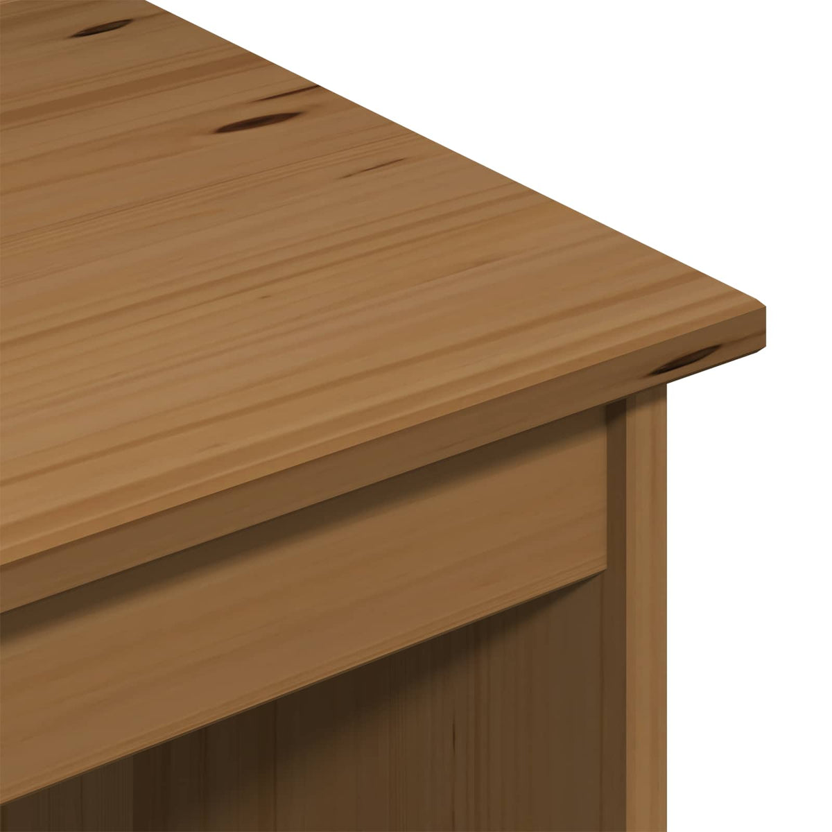Skrivebord Honning Brun 112 X 50 X 75 Cm Massiv Furu
