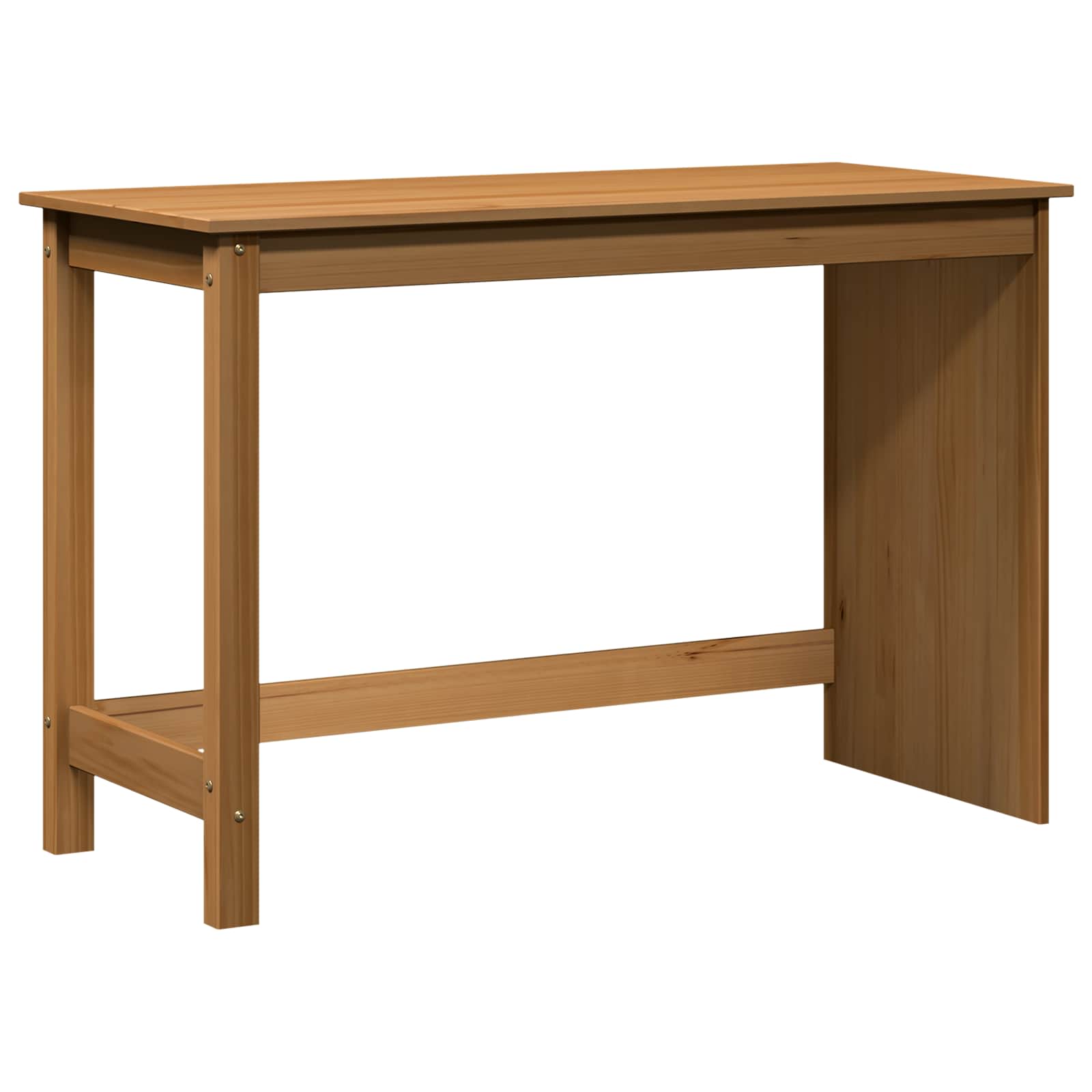 Skrivebord Honning Brun 112 X 50 X 75 Cm Massiv Furu