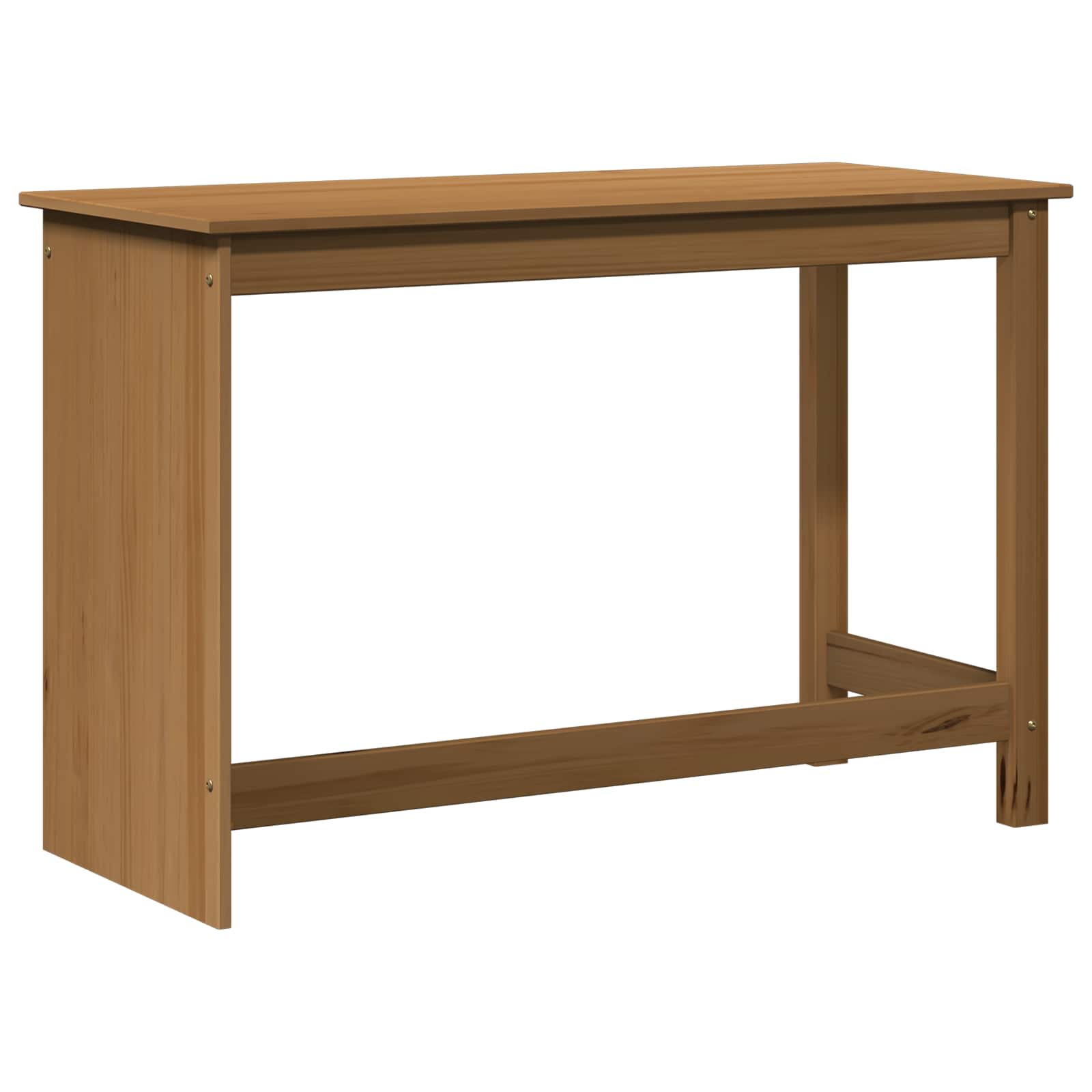 Skrivebord Honning Brun 112 X 50 X 75 Cm Massiv Furu