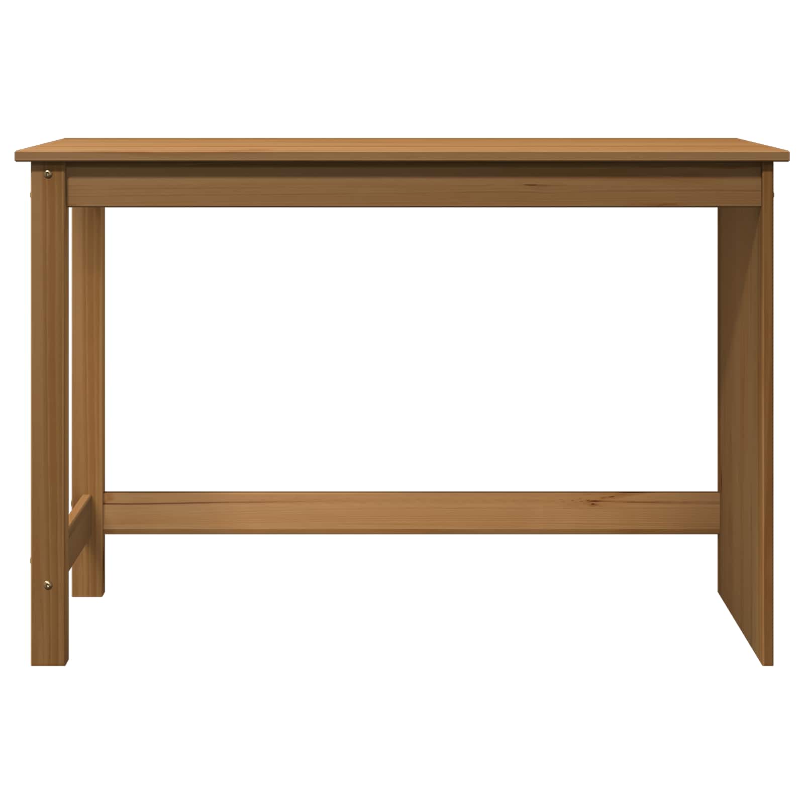 Skrivebord Honning Brun 112 X 50 X 75 Cm Massiv Furu