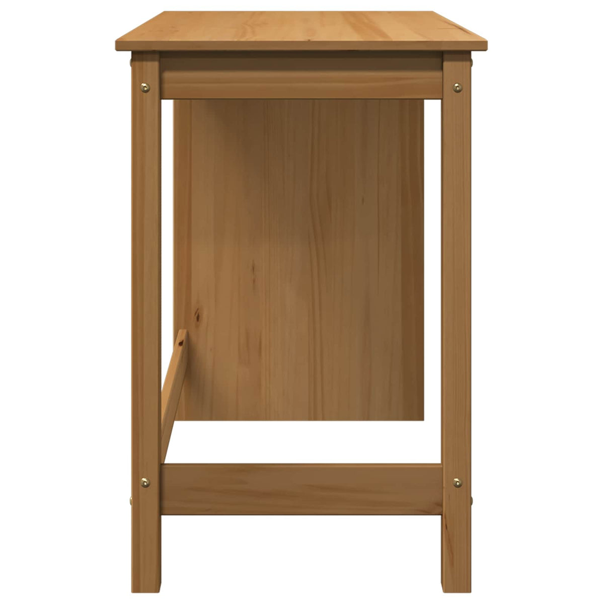 Skrivebord Honning Brun 112 X 50 X 75 Cm Massiv Furu